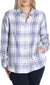 Jachs Girlfriend Women's Blue & White Super Soft Feel Flannel Shirt