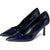 Madden Girl Women's Navy Patent Brynn Pointed-Toe Pumps