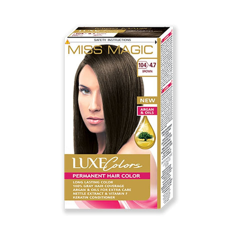 Miss Magic Luxe Colors Permanent Hair Colour Brown 4.7