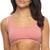 Felina Women's Pink Organic Cotton Bralette Bra