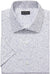 Van Heusen Men's Gray & White Short Sleeve Slim Fit Poplin Dress Shirt|Van Heusen In Lebanon