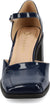 Journee Collection Women's Navy Evangeline Heels | Journee Collection in Lebanon
