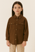 POMPdeLUX Girl's Brown Long-Sleeve Shirts |POMPdeLUX in Lebanon