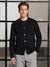 Sinsay Men's Black V Neck Basic Cardigan | Sinsay In Lebanon