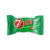 Green package of 7 layer cake with strawberry flavor on a white background
