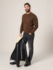 Sinsay Men's Brown Knitted Long Sleeve Sweater | Sinsay In Lebanon