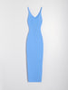 Sinsay Women's Blue Ribbed Midi Dress With Straps | Sinsay In Lebanon