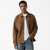 Levi's Men's Brown Fleece Button-Up Overshirt