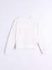 Sinsay Women’s White Pure-Ivory Essential Sweatshirt | Sinsay Lebanon