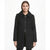 DKNY Women's Black Two-Zipper On Front Coat