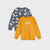 Sinsay Boy's Grey & Orange Printed 2 Pack Sweatshirt