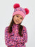 Sinsay Girls' Pink Leopard Print Double Pom-Pom Beanie | Sinsay in Lebanon