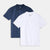 Sinsay Boy's White & Navy Short Sleeve 2 Pack Polo