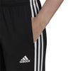 Adidas Women's Black Essentials Warm-Up Slim Tapered Tracksuit Bottoms | Adidas In Lebanon