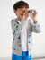 Sinsay Boy's Light Grey Zip Up Jacket With Star Print | Sinsay In Lebanon