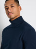 Sinsay Men's Navy Turtleneck Classic Cut Blouse | Sinsay In Lebanon