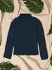 Sinsay Men's Navy Turtleneck Classic Cut Blouse | Sinsay In Lebanon