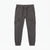 Dark gray cargo jogger pants with an elastic drawstring waist, side pockets, and elastic cuffs, shown flat on a white background.