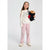 Sinsay Girl's Light Pink Pull on Style with an Elasticated Waistband Wide Leg Pants