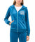 Vince Camuto Women's Teal Velour Rhinestone-Logo Hoodie|Vince Camuto In Lebanon