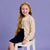 Sinsay Girl's Beige Soft Texture Knit Fabric with a Classic Vertical Rib Pattern Cardigan