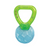 Green and blue baby teether with 'Optimal' branding on a white background