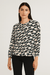 Hailys Women's Multicolor Geometric Print Long Sleeve Blouse |Hailys In Lebanon
