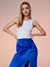 Sinsay Women's Blue with split Midi Skirt| Sinsay in Lebanon