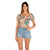 Hurley Women's Multicolor Palmetto Sunset Short-Sleeve Top |Hurley In Lebanon
