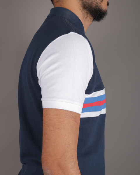 La Martina Polo Men's Navy Blue T-Shirt LMR20 FA286 shr