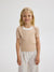 Reserved Girl's Beige Ribbed Knit T-Shirt | Reserved In Lebanon