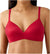 B.tempt'd by Wacoal Women's Red Future Foundation Wire Free Convertible T-Shirt Bra