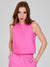 Sinsay Women's Pink Basic Sleeveless Blouse