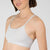 Ryka Women's Light Grey Katharina Seamless Yoga Racerback Sports Bra