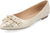 Journee Collection Women's Gold Judy Ruffled Ballet Flat | Journee Collection In Lebanon