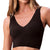 Calvin Klein Women's Black Invisibles Comfort Seamless Lightly Lined V Neck Bralette Bra