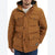 Levi's Men's Camel Quilted Four Pocket Parka Hooded Jacket