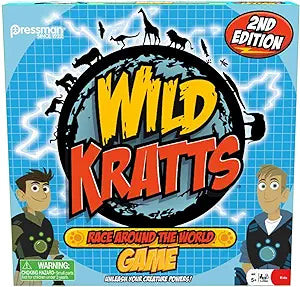 Pressman Wild Kratts Race Around the World Board Game TG708