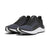 A pair of Puma running shoes in dark gray and black with a white midsole, shown from a three-quarters angle on a white background.