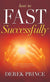 Book cover of 'How to Fast Successfully' by Derek Prince with a glowing orb and hands on a red background.