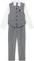 Nautica Boy's Light Grey Striated Twill Vest 4-Piece Set | Nautica In Lebanon