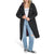 Champion Women's Black Lightweight Long Hooded Puffer Jacket