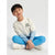 Sinsay Boy's White and Blue Just Joking Chest Graphic Sweatshirt