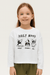 Reserved Girl's White Dogs Prints Long Sleeve Blouse | Reserved In Lebanon