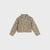 Sinsay Girl's Leopard Twill Cropped with Front Patch Pocket Denim Jacket