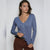 Sinsay Women's Pale Blue V-Neck Button Up Cardigan