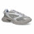 Gray athletic shoe on a white background