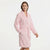 Roudelain Women's Pink Textured Hooded Sleep Robe