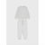 Sinsay Boy's Light Grey Long Sleeve Ribbed Crewneck Sweatshirt Matching a Sweatpants Set