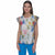 Karl Lagerfeld Women's Multicolor Floral Print Sleeveless Blouse
